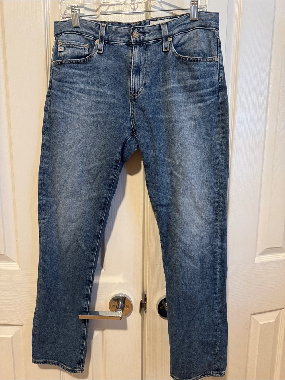 Anthropologie Cropped Midwash Blue Women's Jeans